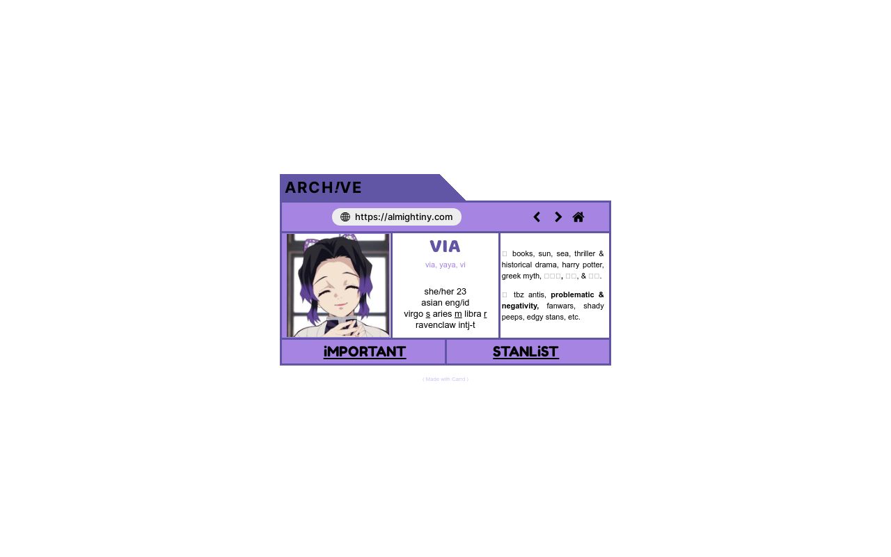Carrd profile picture for @windfall
